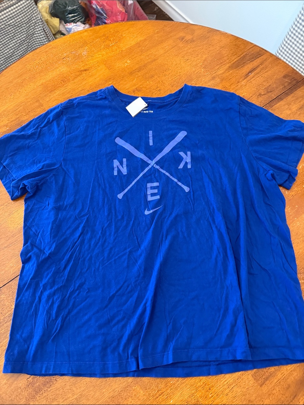 Nike Royal Blue Short-Sleeve Graphic Logo Tee Baseball xxxl